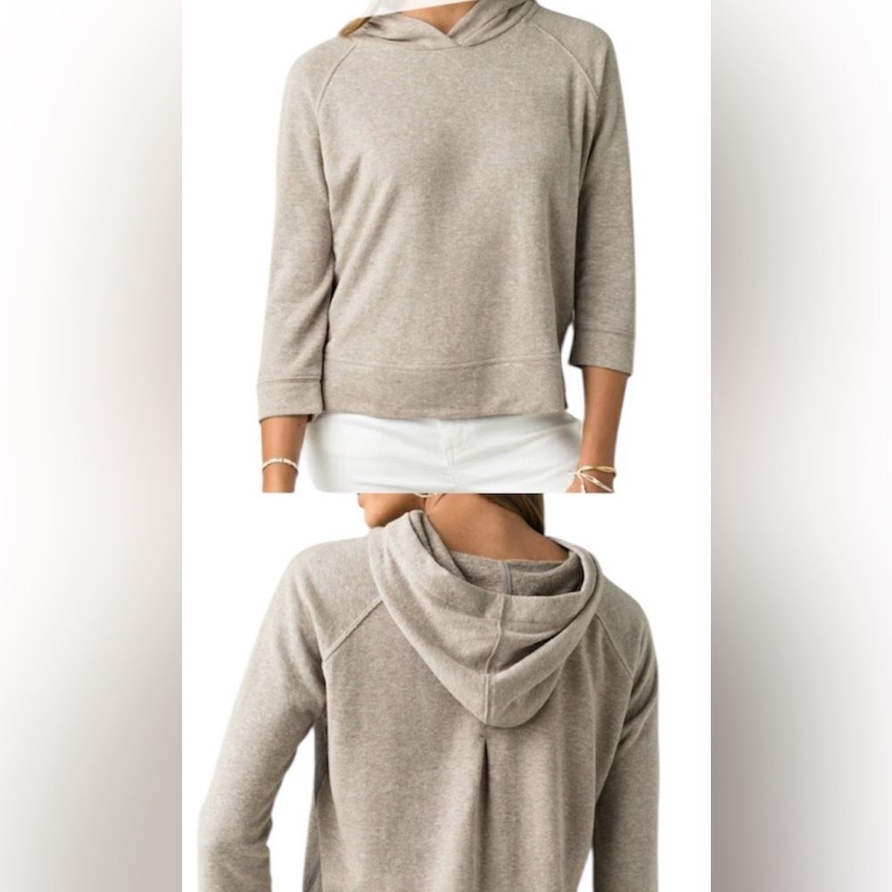 Prana Grey Knit Top - L - NWOT